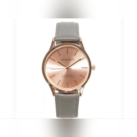 Monroe By Maestro Accessories - NWOT | Women's Monroe Watch | Rose Gold Face & Green Genuine Leather Watch